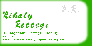 mihaly rettegi business card